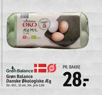 SPAR Grøn Balance Danske Økologiske Æg tilbud