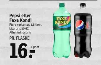 SPAR Pepsi eller Faxe Kondi tilbud