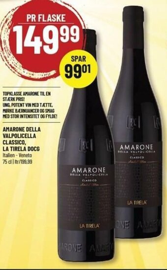Løvbjerg Amarone Della Valpolicella Classico, La Tirela Docg tilbud