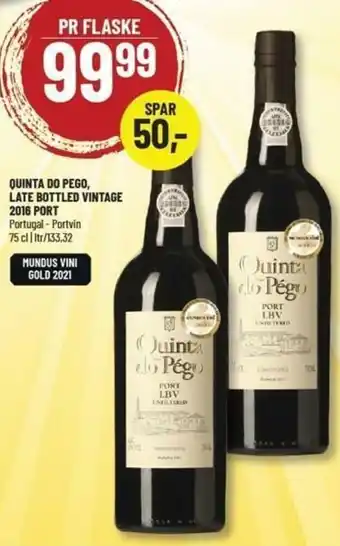 Quinta Do Pego, Late Bottled Vintage 2016 Port