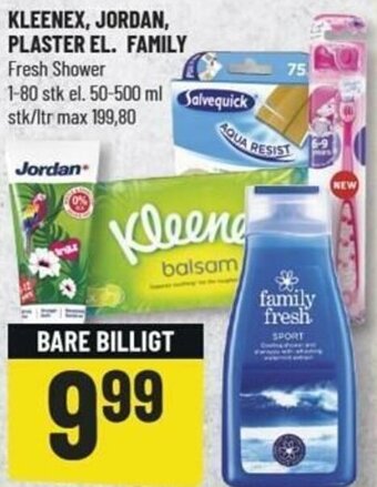 Løvbjerg Kleenex, Jordan, Plaster El. Family tilbud