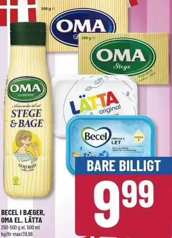 Becel I Bæger, OMA El. Lätta 500ml