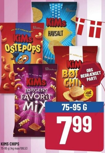 Løvbjerg Kims Chips 75-95 g tilbud