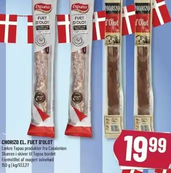 Løvbjerg Chorizo El. Fuet D'Olot 150g tilbud