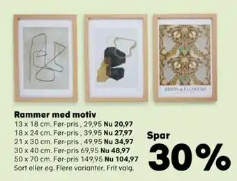 Kvickly Rammer med motiv tilbud
