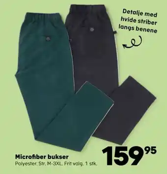 Kvickly Microfiber bukser tilbud