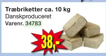 Harald Nyborg Træbriketter ca. 10 kg tilbud