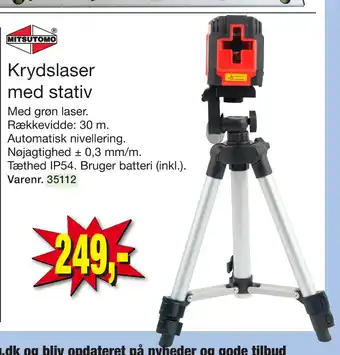 Harald Nyborg Krydslaser med stativ tilbud