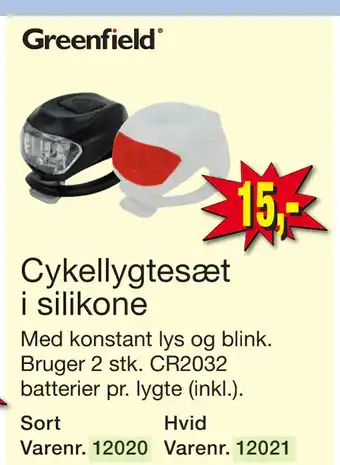 Harald Nyborg Cykellygtesæt i silikone tilbud