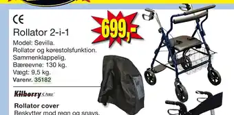 Harald Nyborg Rollator 2-i-1 tilbud