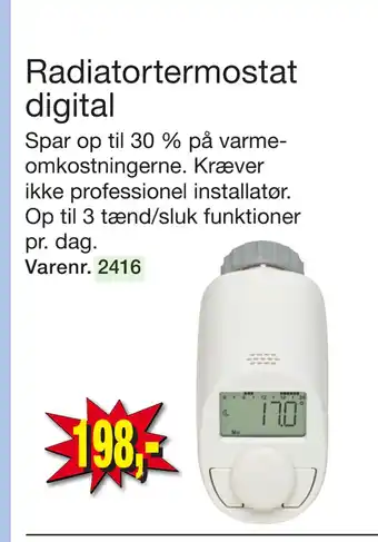 Harald Nyborg Radiatortermostat digital tilbud