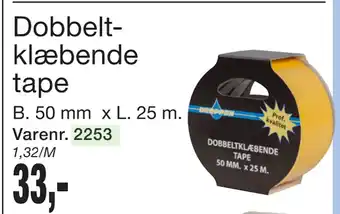 Dobbeltklæbende tape