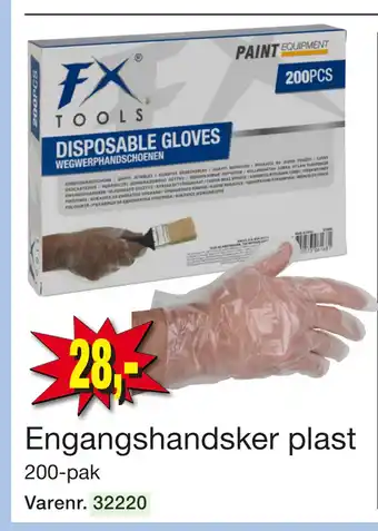 Harald Nyborg Engangshandsker plast tilbud