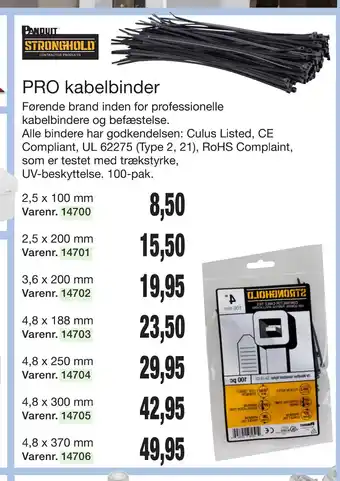 Harald Nyborg PRO kabelbinder tilbud