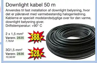Harald Nyborg Downlight kabel 50 m tilbud