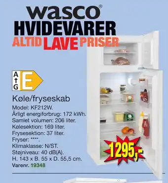 Harald Nyborg Køle/fryseskab tilbud