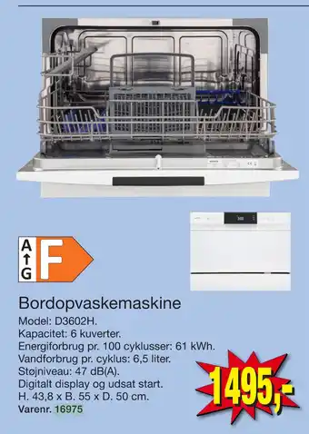 Harald Nyborg Bordopvaskemaskine tilbud
