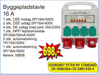 Harald Nyborg Byggepladstavle 16 A tilbud