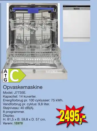Harald Nyborg Opvaskemaskine tilbud