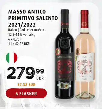 Scandinavian Park MASSO ANTICO PRIMITIVO SALENTO 2021/2022 tilbud