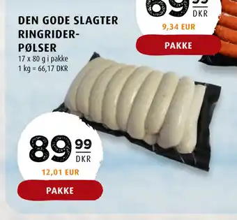 Scandinavian Park DEN GODE SLAGTER RINGRIDERPØLSER tilbud