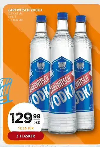 Scandinavian Park ZAREWITSCH VODKA tilbud