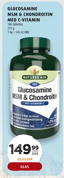 Scandinavian Park GLUCOSAMINE MSM & CHONDROITIN MED C-VITAMIN tilbud