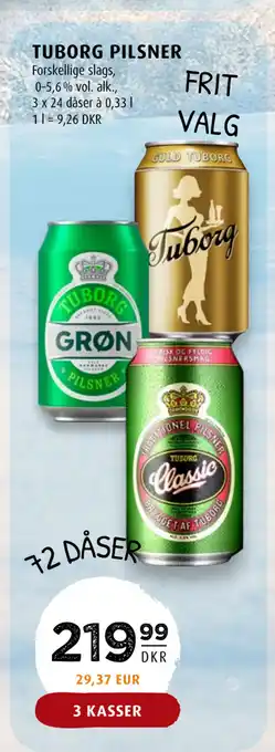 Scandinavian Park TUBORG PILSNER tilbud