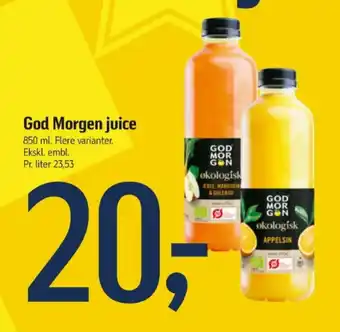 Føtex God Morgen juice tilbud
