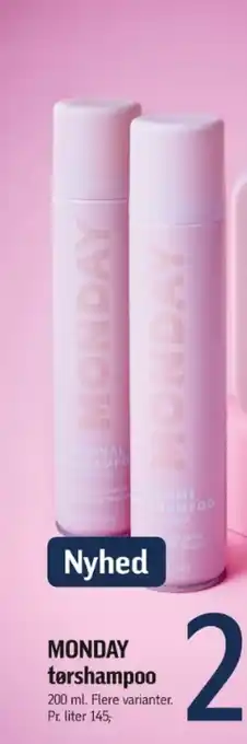 Føtex MONDAY tershampoo tilbud