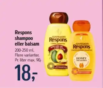 Føtex Respons shampoo eller balsam tilbud