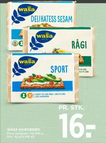 MENY WASA KNÆKBRØD tilbud