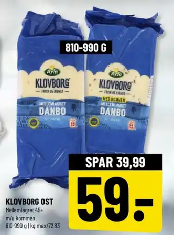 Løvbjerg KLOVBORG OST tilbud