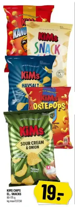 Løvbjerg KIMS CHIPS EL. SNACKS tilbud
