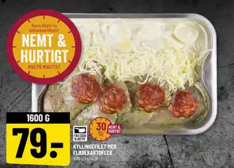 Løvbjerg KYLLINGEFILET MED FLØDEKARTOFLER tilbud