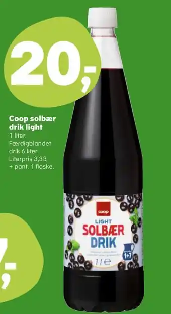 Coop.dk Coop solbær drik light tilbud