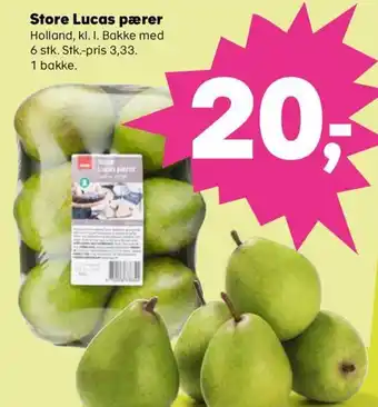 Store Lucas pærer