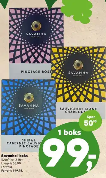 Savanha i boks