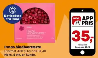 Irmas hindbærtærte