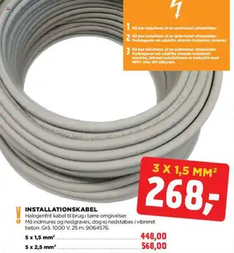 jem & fix INSTALLATIONSKABEL tilbud