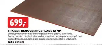 jem & fix TRAILER RENOVERINGSPLADE 12 MM tilbud