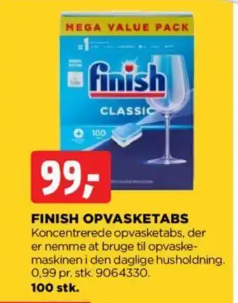 jem & fix FINISH OPVASKETABS tilbud