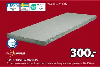 JYSK BASIC F10 SKUMMADRAS tilbud