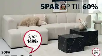 JYSK ALLESE SOFA MED CHAISELONG tilbud