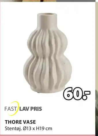 JYSK THORE VASE tilbud