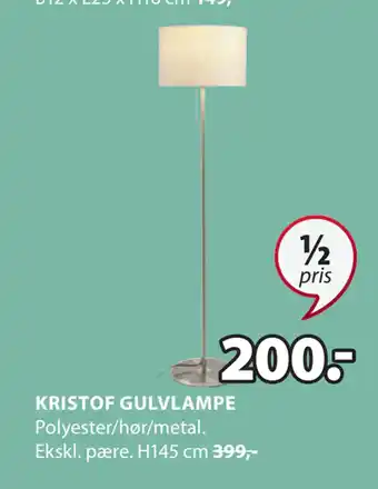 JYSK KRISTOF GULVLAMPE tilbud