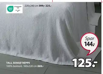 JYSK TALL SENGETÆPPE tilbud