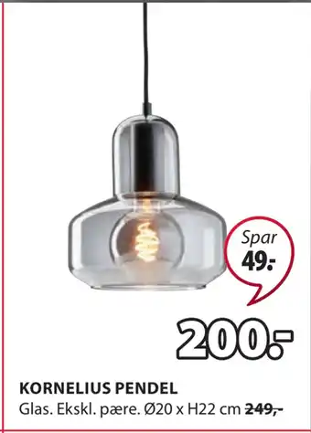 JYSK KORNELIUS PENDEL tilbud