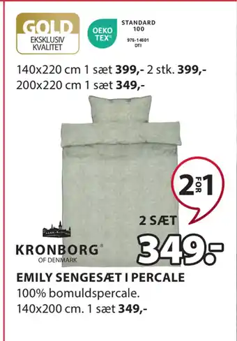 JYSK EMILY SENGESÆT I PERCALE tilbud
