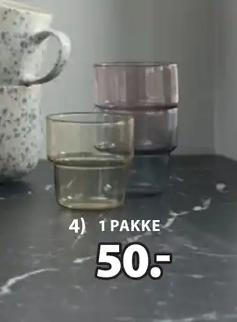 JYSK GERVIG DRIKKEGLAS tilbud